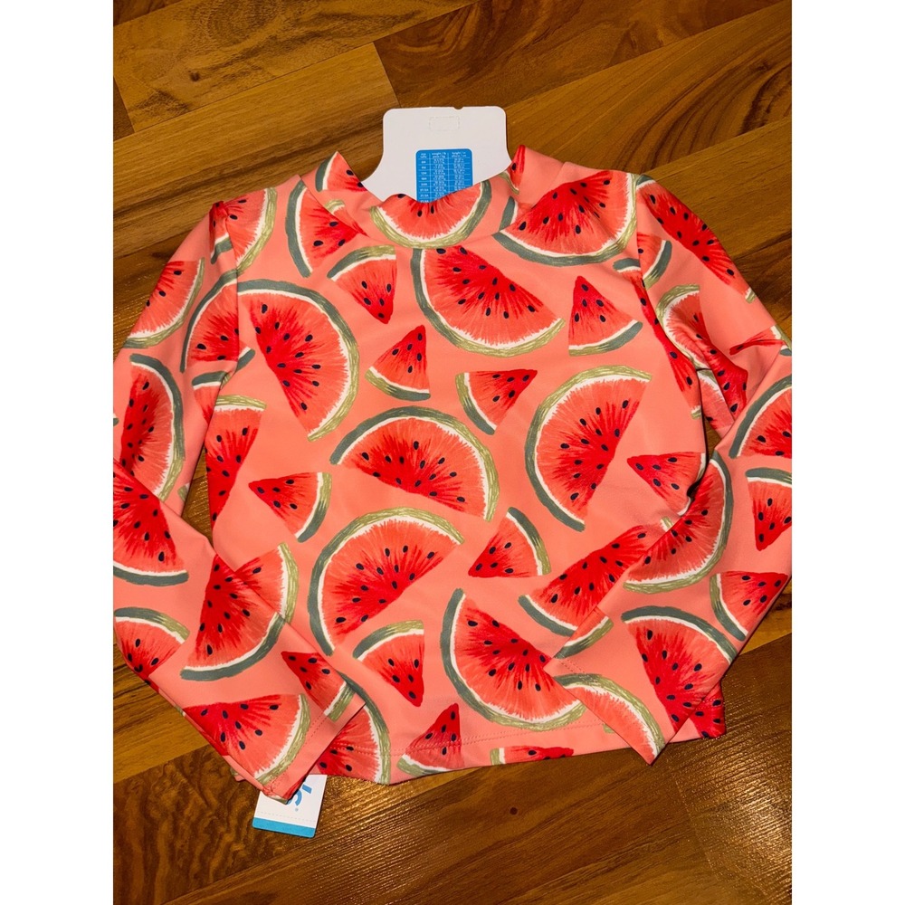 Carters Watermelon Rash Guard‎ UPF 50+ Sun Protection Top Size 4T NWT swim set